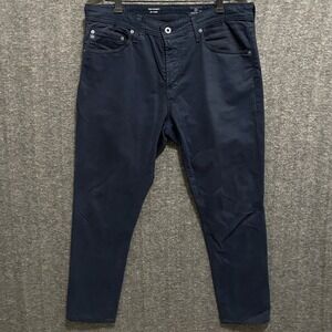 AG Adriano Goldschmied Everett Jeans Mens 34x32 (34x27) Navy Blue Slim Straight